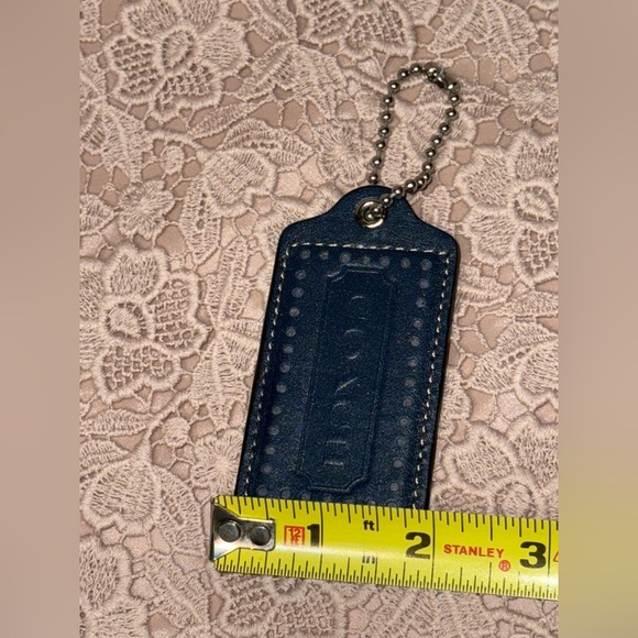 COACH Blue Leather Hang Tag - Picture 4 of 5